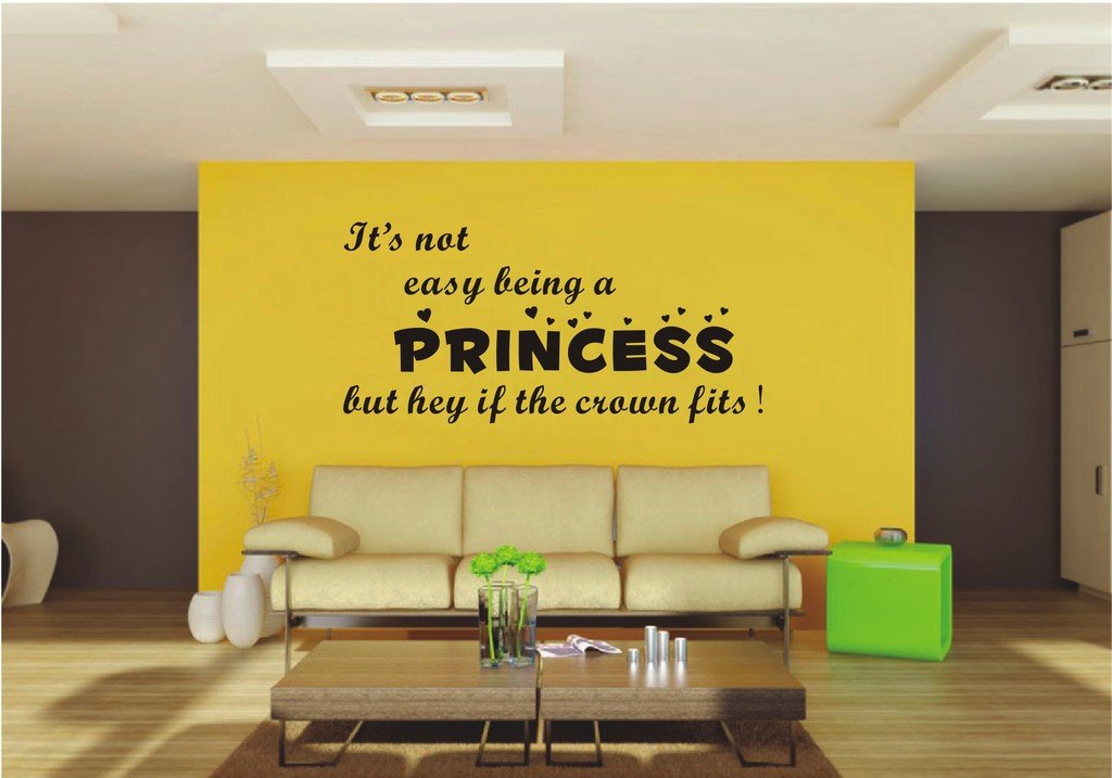 Picniva 22x10.57 Its Not Easy Being a Princess But Vinyl Wall Decal Nursery