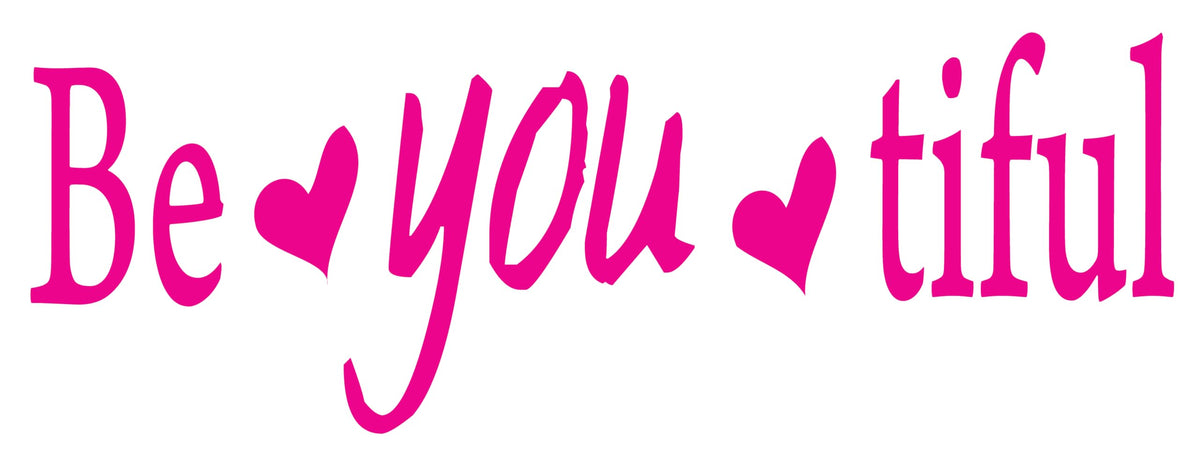 Decaltor Be You Tiful Vinyl Wall Decal, Home Decor