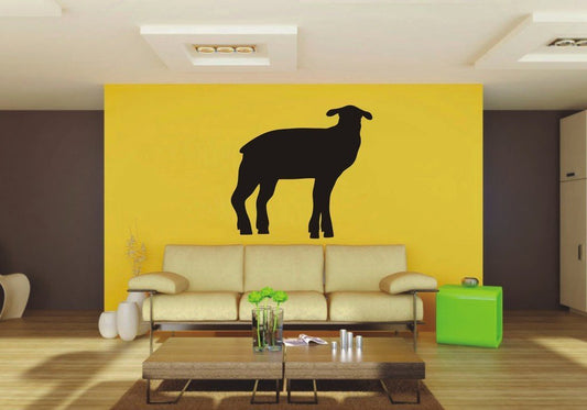 Picniva Lamb Sty2 Vinyl Wall Decal, Approx 22 x 20.76 in, Removable