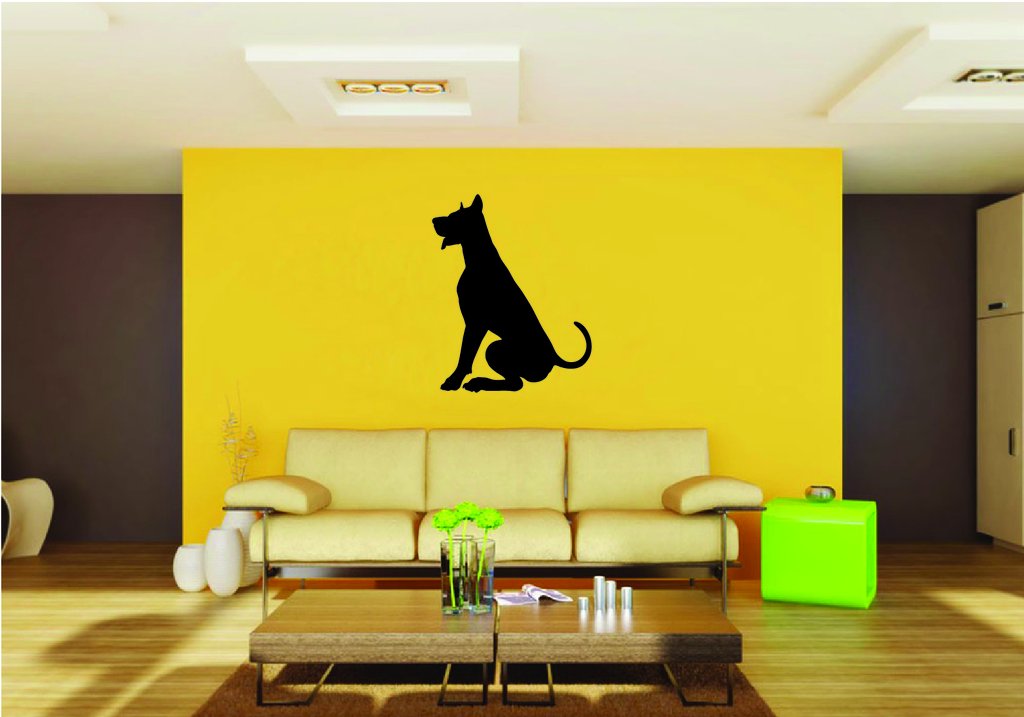 Picniva Doberman Dog Style 8a Removable Vinyl Wall Decal