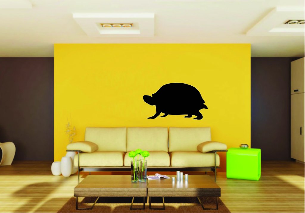 Picniva Box Turtle Sty3 Vinyl Wall Decal, Approx 22 x 12.53 in, Removable
