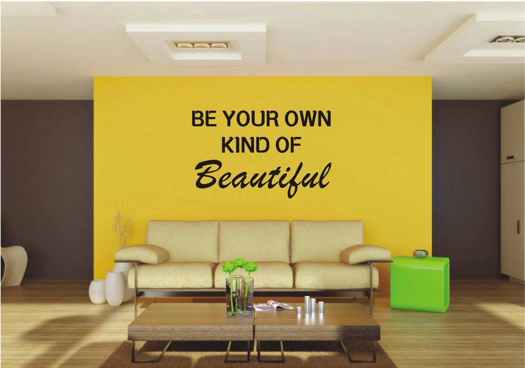 Picniva Be Your Own Kind of Beautiful Wall Decal Inspirational Wall Art Saying