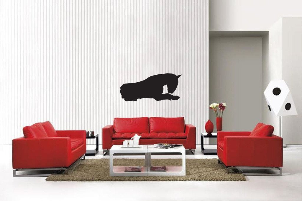 Picniva Matte Black Bull Terrier Style 24 Vinyl Wall Decal Canine Decor