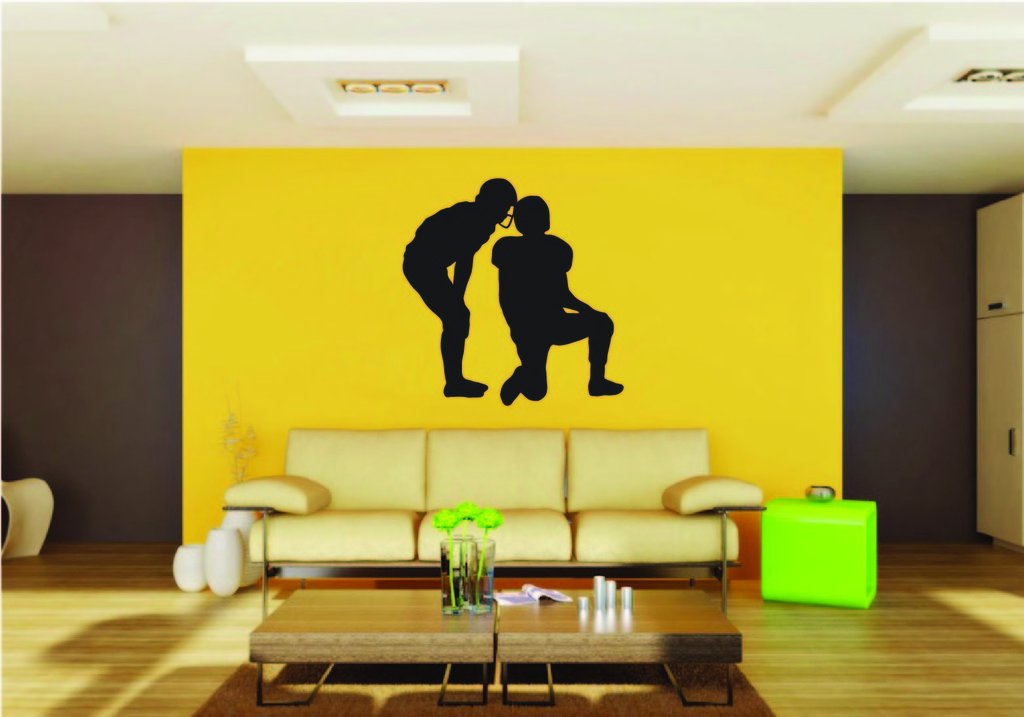 Picniva Football Style 13a Removable Vinyl Wall Decal