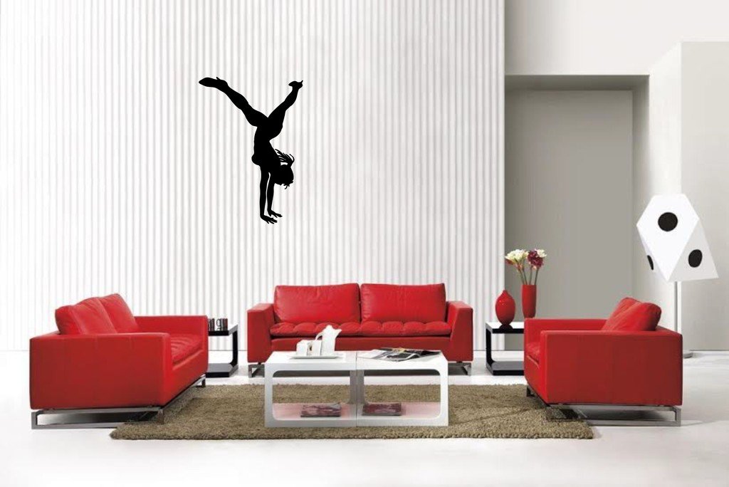 Picniva Matte Black Girl Style 33 Vinyl Wall Decal Figure Silhouette Decor