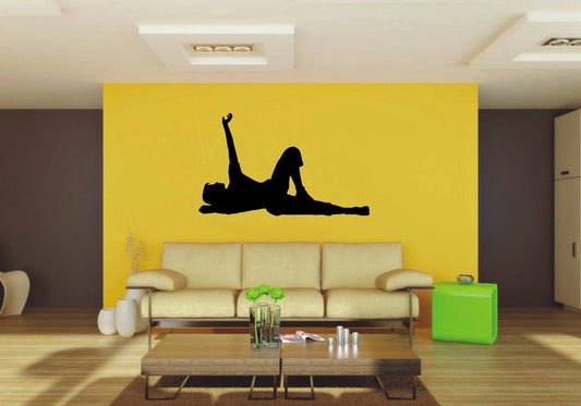 Picniva 22x13.25 Laying Style 3 Vinyl Wall Decal Figure