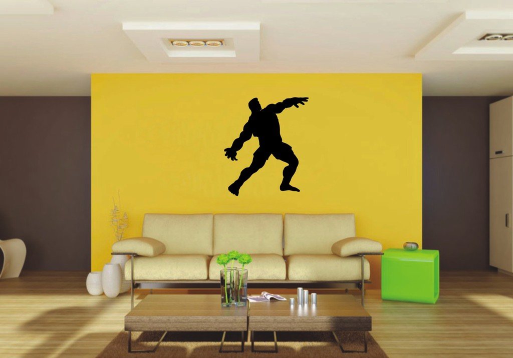 Picniva Muscle Man Style 32 Wall Decal Figure Silhouette Decor