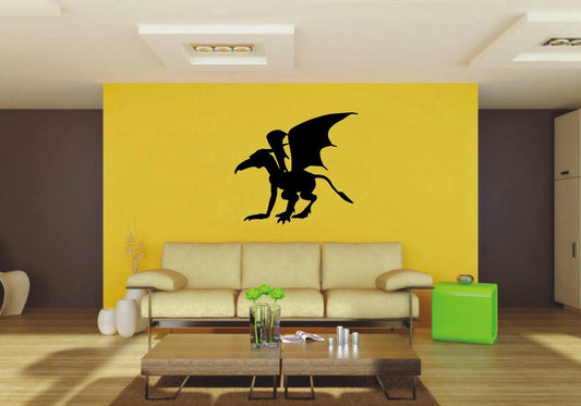 Picniva 22x19.97 Gargoyle Style 5 Vinyl Wall Decal Fantasy Decor