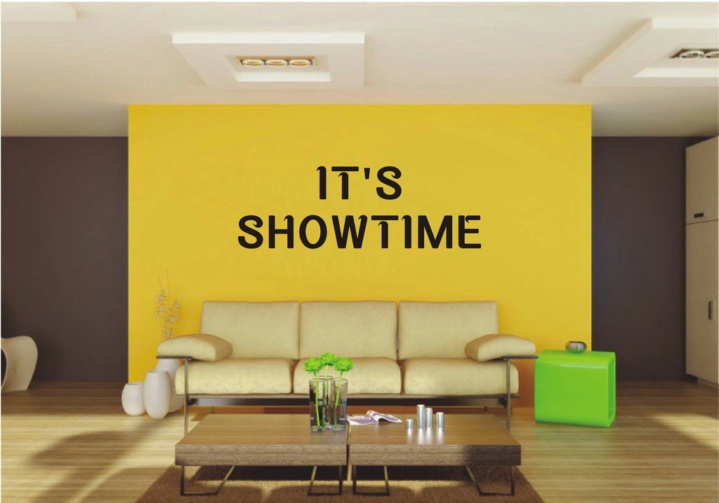 Picniva 22x7.48 It's Showtime Theater Drama Vinyl Wall Decal Motivational