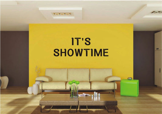 Picniva 22x7.48 It's Showtime Theater Drama Vinyl Wall Decal Motivational