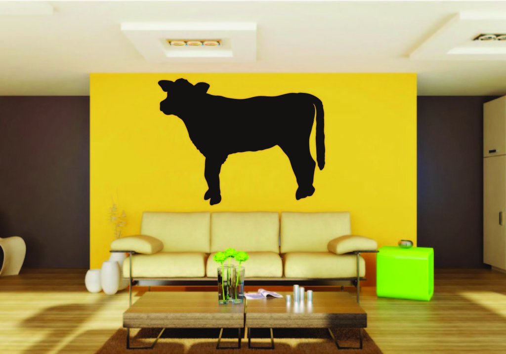 Picniva Cow Sty98 Vinyl Wall Decal, Approx 22 x 17.6 in, Removable