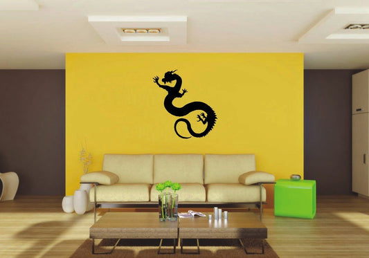 Picniva 22x23.4 East Dragon Style 1 Vinyl Wall Decal Fantasy Decor