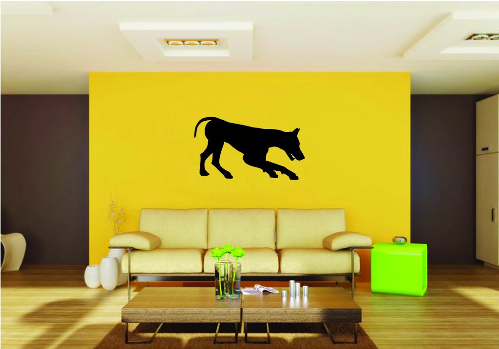 Picniva Doberman Dog Style 22a Removable Vinyl Wall Decal