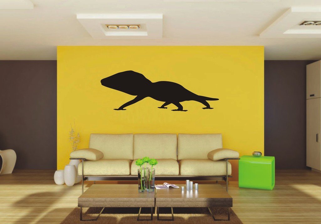 Picniva Gecko Sty5 Vinyl Wall Decal, Approx 22 x 7.62 in, Removable