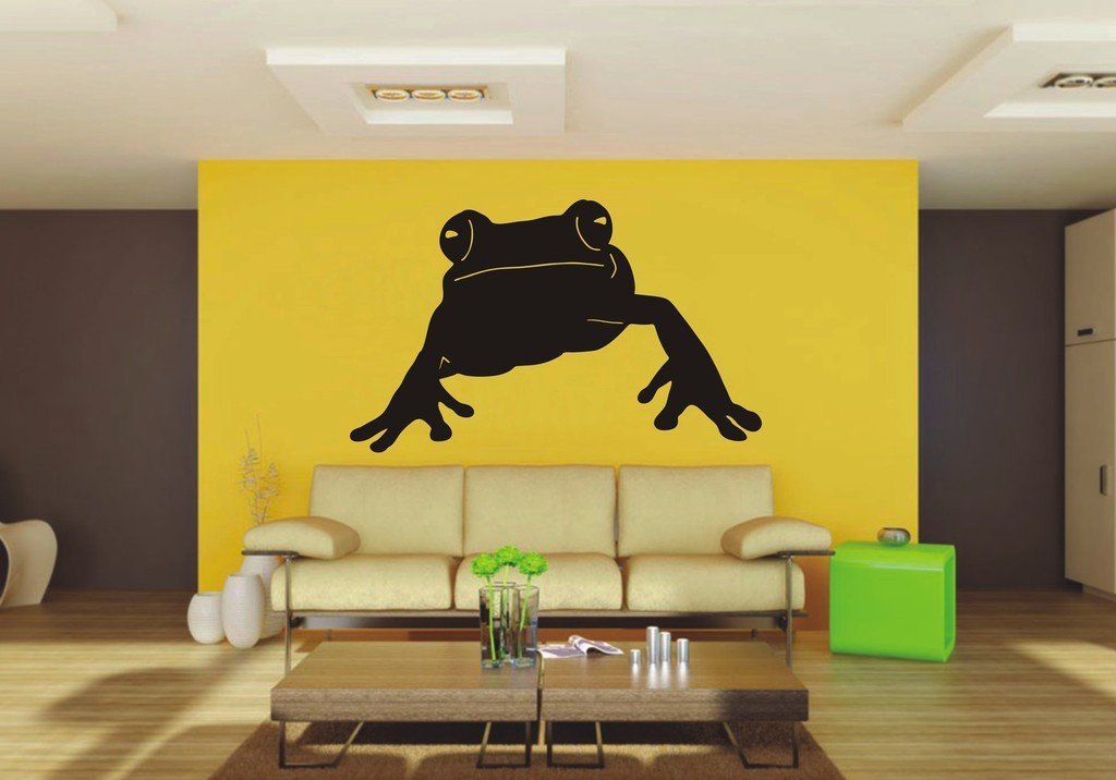 Picniva Frog Sty3 Vinyl Wall Decal, Approx 22 x 13.53 in, Removable