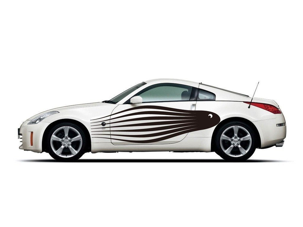 Picniva Style 234 Racing Side Stripe Vinyl Decals, 20 x 69 in, 2 Pc