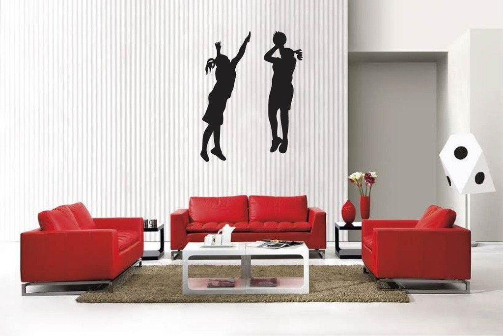 Picniva Basketball Style 5 Removable Vinyl Wall Decal, 22 x 26.4 in