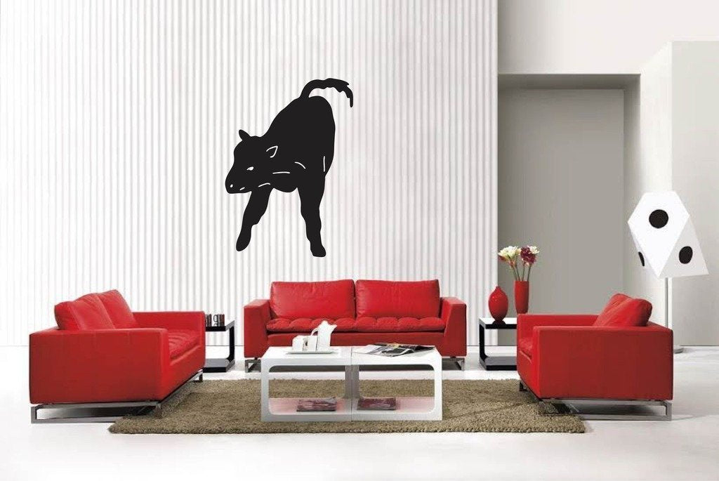 Picniva Matte Black Cattle Style 18 Vinyl Wall Decal Farm Ranch Decor Home