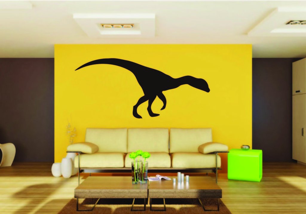 Picniva Dinosaur Sty17a Vinyl Wall Decal, Approx 22 x 11 in, Removable
