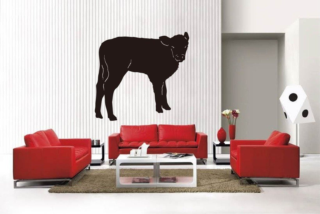 Picniva Matte Black Cow Style 72 Vinyl Wall Decal Farm Ranch Decor BG5167