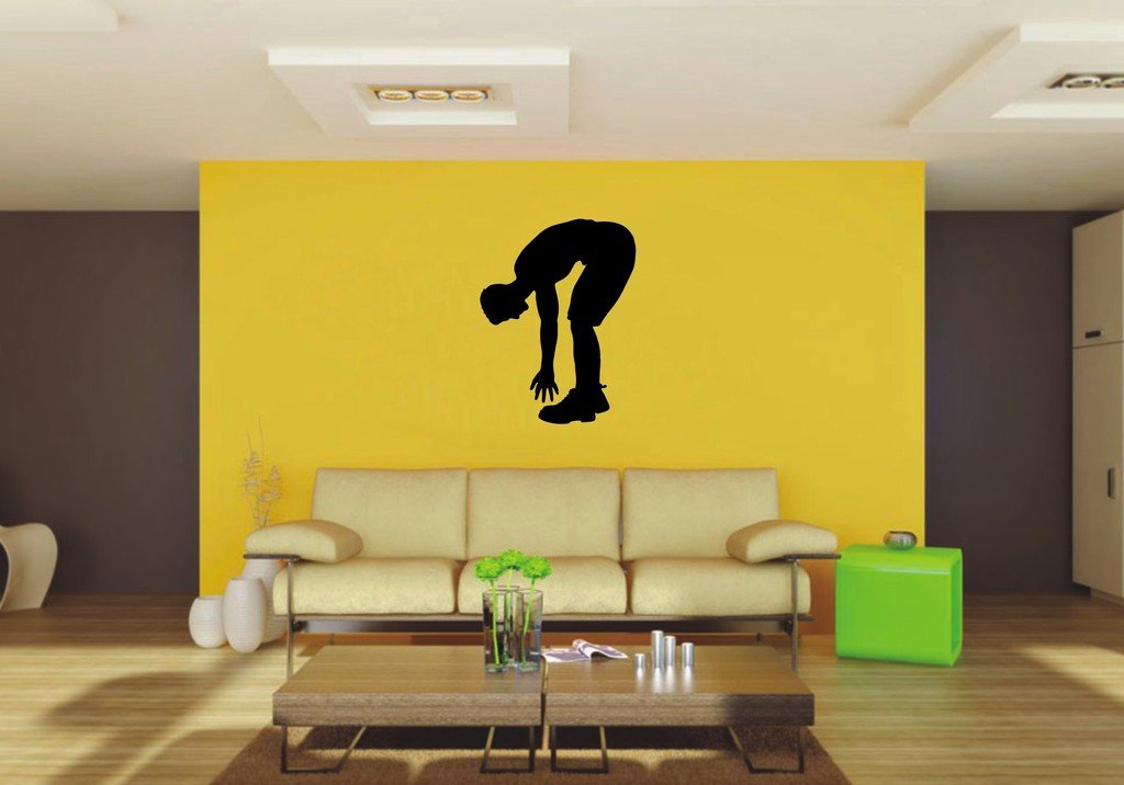 Picniva Bending Style 3 Wall Decal Figure Silhouette Decor