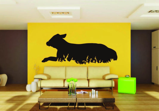 Picniva Cow Sty80 Vinyl Wall Decal, Removable, Home Decor, Illustrated Art
