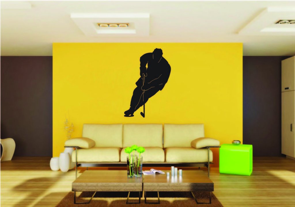 Picniva Hockey Style 3 Removable Vinyl Wall Decal