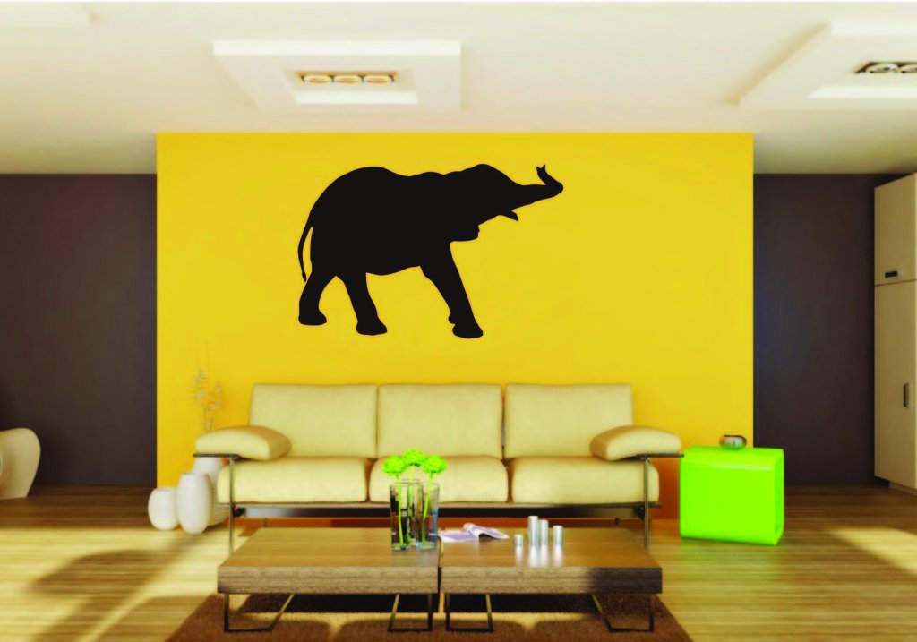 Picniva Elephant Baby Sty12 Vinyl Wall Decal, Approx 22 x 15.4 in