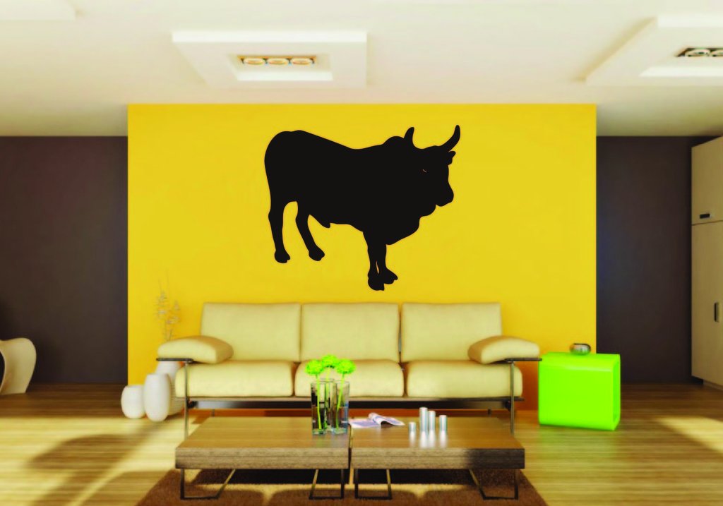 Picniva Cattle Sty20 Vinyl Wall Decal, Approx 22 x 19.8 in, Removable