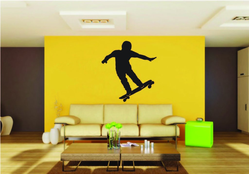 Picniva Skateboard Style 4 Removable Vinyl Wall Decal