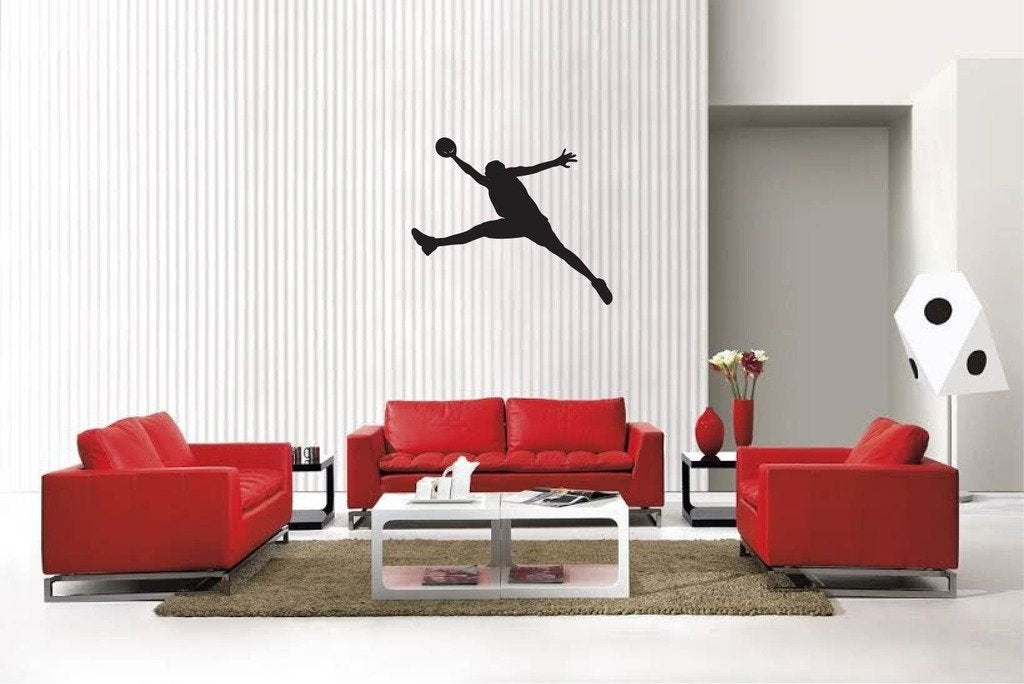 Picniva Basketball Style 1 Removable Vinyl Wall Decal, 22 x 17.6 in