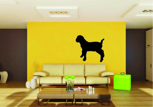 Picniva Boer Goat Sty8a Vinyl Wall Decal, Approx 22 x 20.7 in, Removable