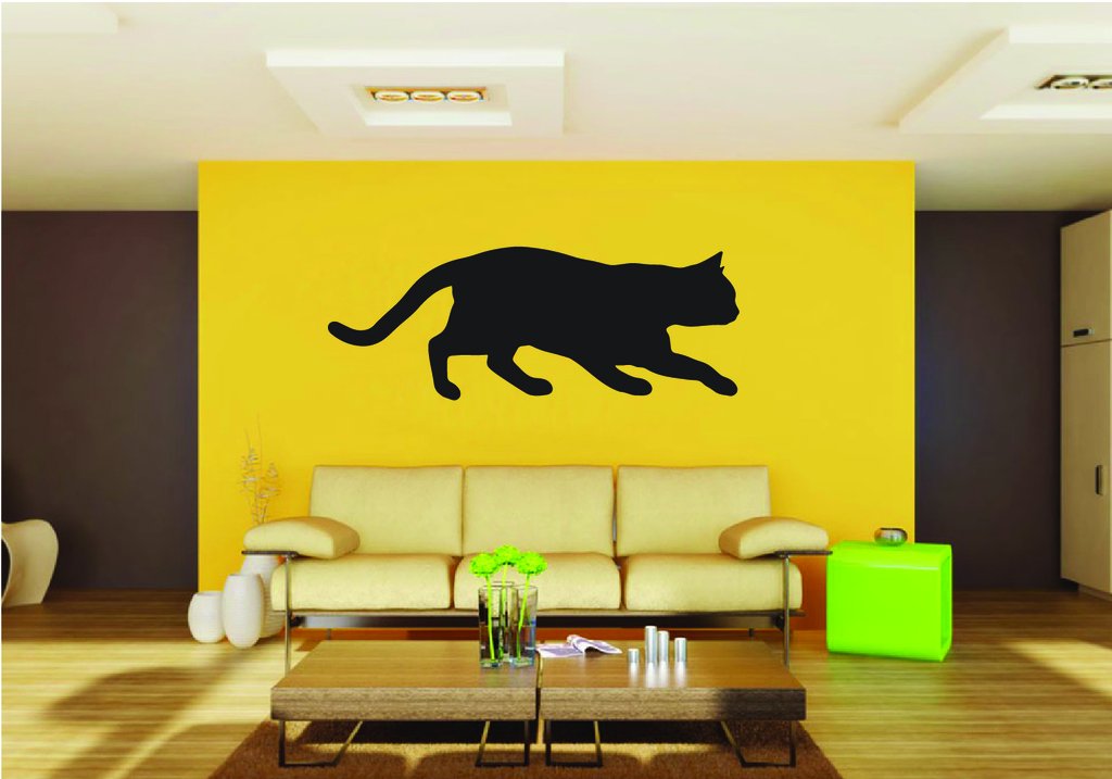 Picniva British Shorthair Cat Style 7 Removable Vinyl Wall Decal