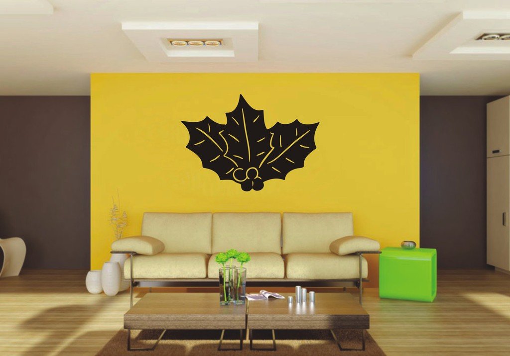 Picniva Holly Sty3 Vinyl Wall Decal, Approx 22 x 15.49 in, Removable