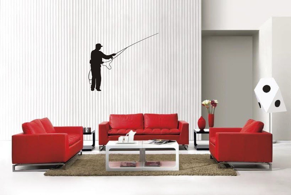 Picniva Fly Fishing Style18 Wall Decal Removable Home Decor