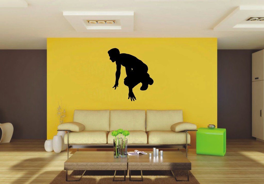 Picniva Sprinter Style 2 Wall Decal Figure Silhouette Decor