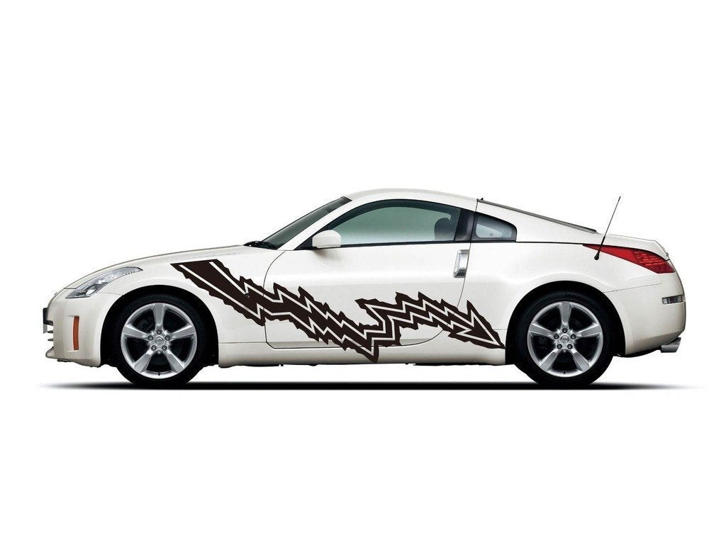 Picniva Style 241 Racing Side Stripe Vinyl Decals, 22 x 59 in, 2 Pc