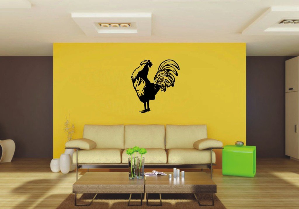 Picniva Rooster Sty3 Vinyl Wall Decal, Approx 22 x 24.23 in, Removable