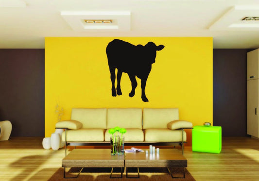 Picniva Cow Sty47 Vinyl Wall Decal, Approx 22 x 24.2 in, Removable