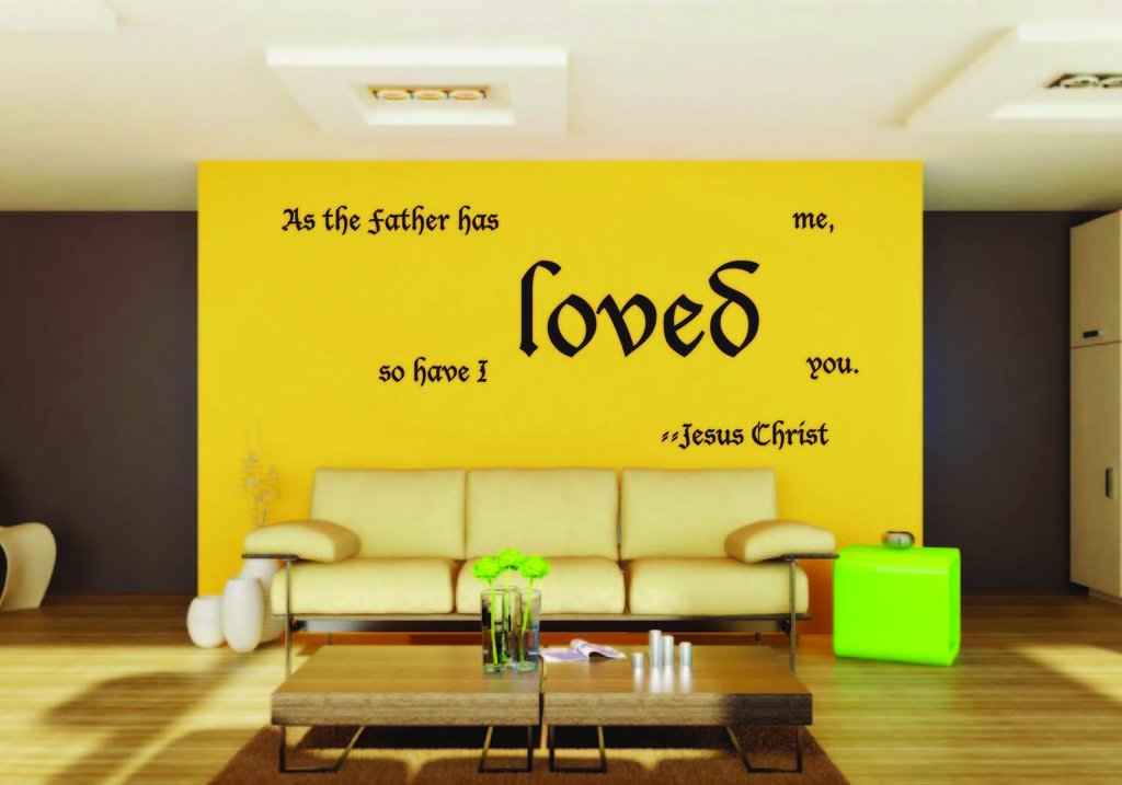 Picniva Jesus Christ As The Father Has Scripture Removable Vinyl Wall Decal