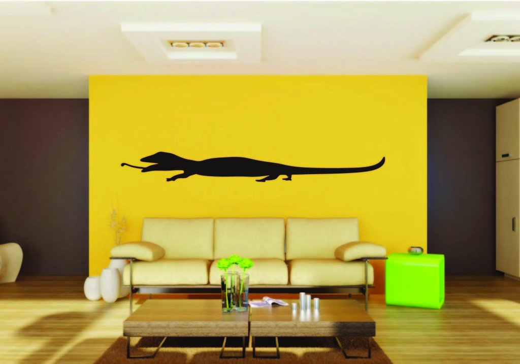 Picniva Gecko Sty7 Vinyl Wall Decal, Removable, Home Decor, Illustrated Art