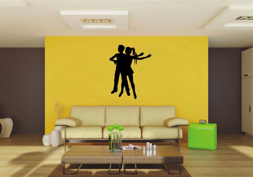Picniva 22x28.18 Dancing Style 65 Vinyl Wall Decal Dance Silhouette