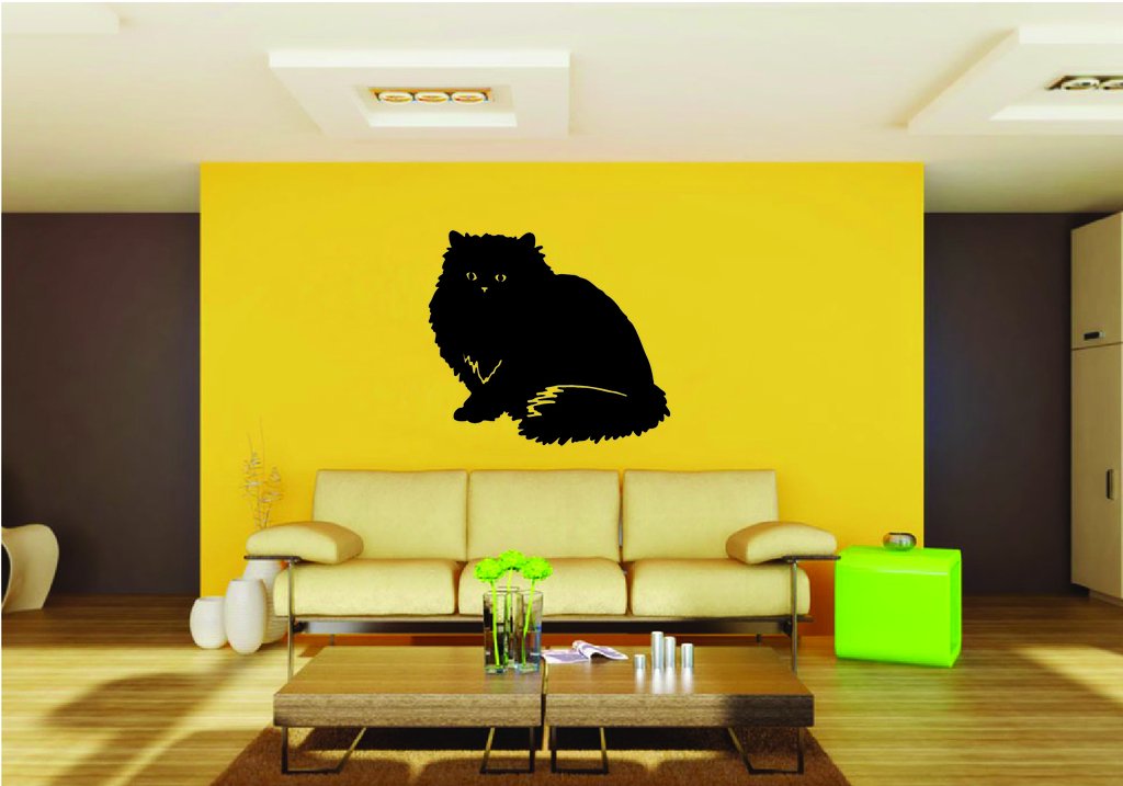 Picniva Cat Style 3 Removable Vinyl Wall Decal