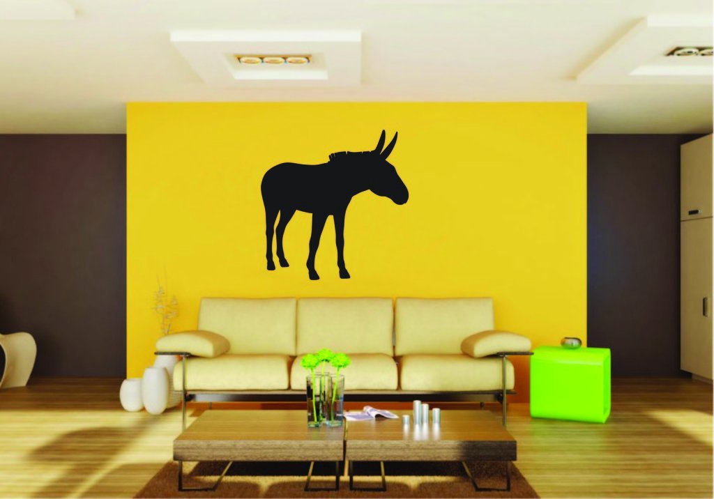 Picniva Donkey Sty15 Vinyl Wall Decal, Approx 22 x 21.86 in, Removable