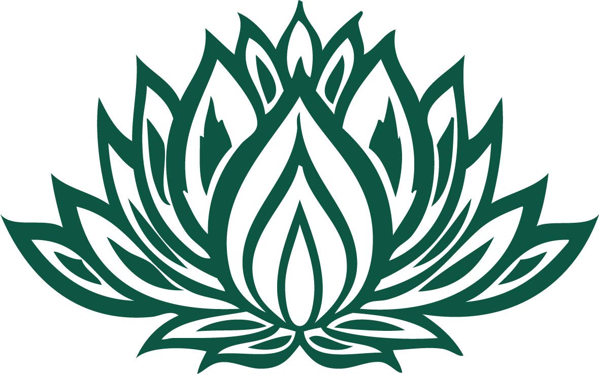 Decaltor Lotus Flower #3 5 in Vinyl Decal Laptop Bumper Wall