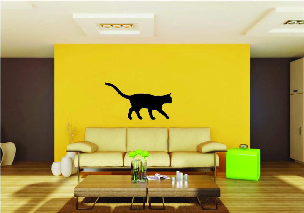 Picniva Cat Style 27a Removable Vinyl Wall Decal