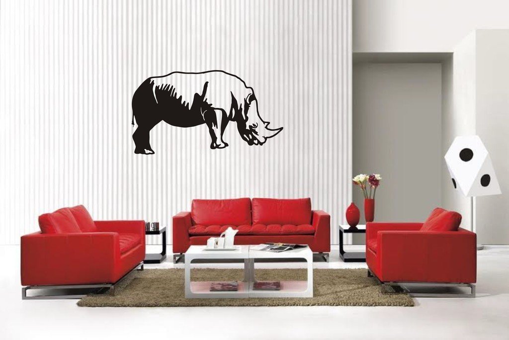 Picniva Rhino Style1 Wall Decal Removable Home Decor