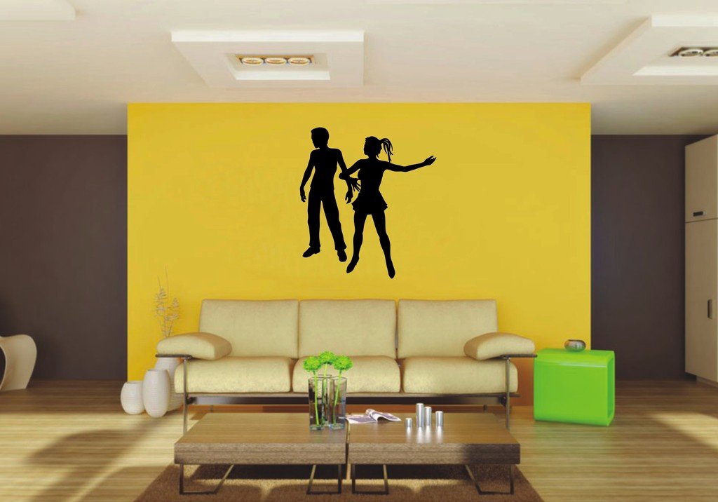 Picniva 22x24.41 Dancing Style 64 Vinyl Wall Decal Dance Silhouette