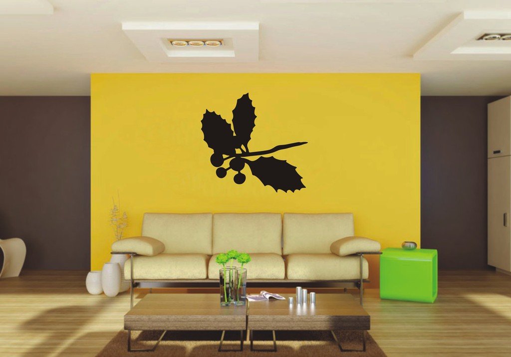 Picniva Holly Sty1a Vinyl Wall Decal, Approx 22 x 20.6 in, Removable