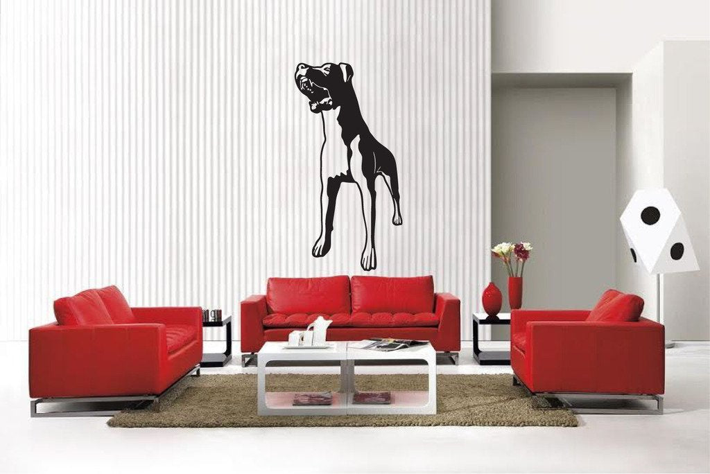 Picniva Matte Black Rottweiler Style 29 Vinyl Wall Decal Pet Dog Decor